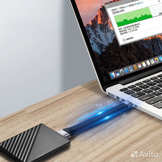 Fast кабель USB 4.0 для SSD: 40Gb, 240w, 5A, 8K