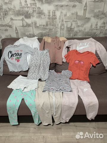 Детские вещи пакетом для девочек 104 110