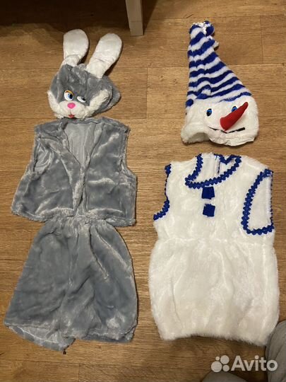 Костюм снеговика и зайца