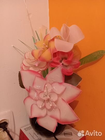 Светильник ночник цветы