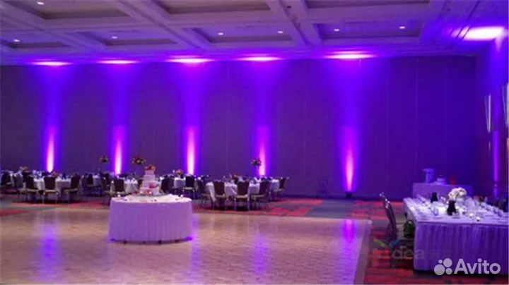 Светомузыка аренда, аплайтинг (uplighting)