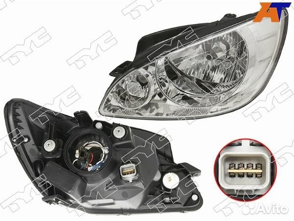 Фара hyundai getz, hyundai getz 02-10