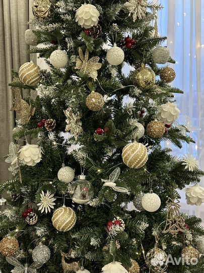 Елка искусственная 210 см пвх+литая