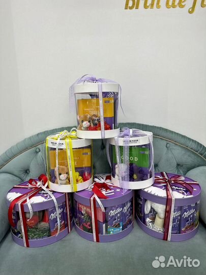 Цветы подарки мишки парфюм