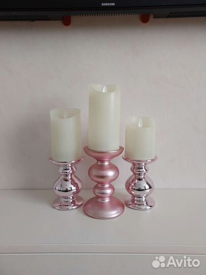 Интерьерный декор, подсвечники, кашпо, кактус