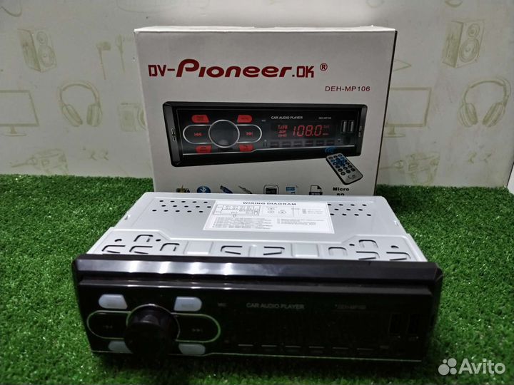 Магнитола DV-Pioneer DEH-MP106 тб2