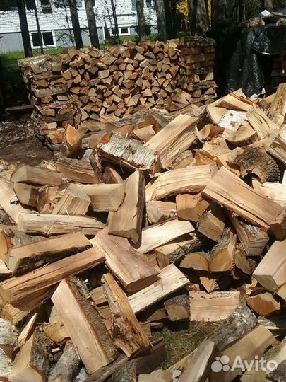 Дрова колотые Береза Дуб