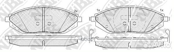 Колодки тормозные дисковые передние NiBK PN0570