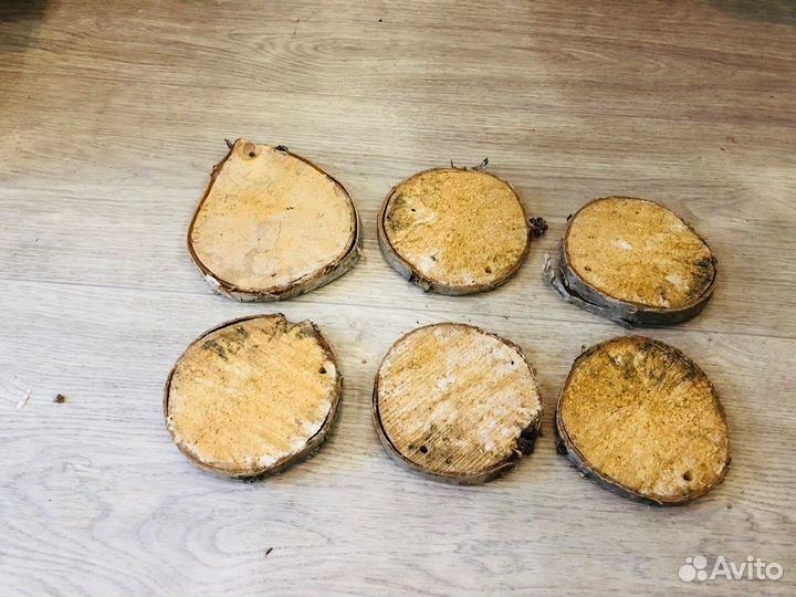 Спилы деревьев для творчества, 10-12 см