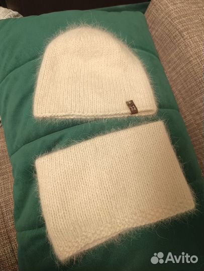 Шапка и снуд- ангора