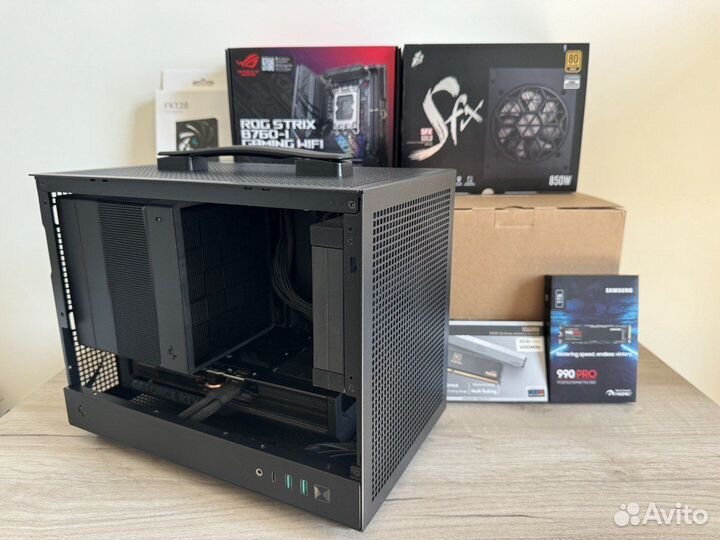 Itx компьютер. 14600k + 32Gb + 16Gb 4070ti super