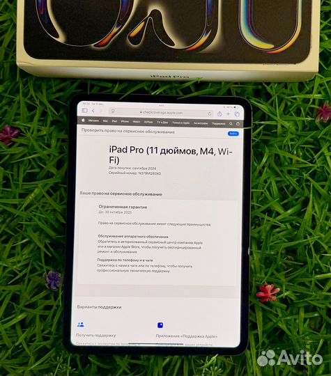 Новый iPad Pro 11 2024 m4 АКБ-100 Black Гарантия