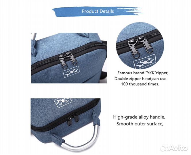 Мягкий защитный кофр для DJI Mavic Mini 2 Синий