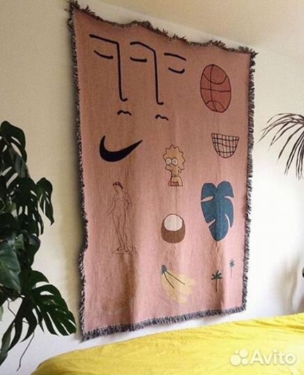 Гобелен леопарды nike supreme ковер новый