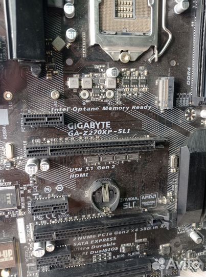 Материнская плата gigabyte ga-z270xp-sli не раб