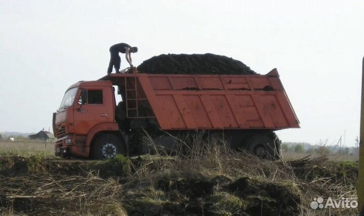 Торф земля плодородная грунт с доставкой от 1м3