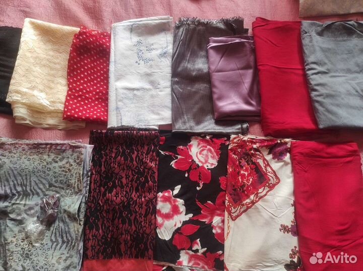 Ткань, стёжка, подкладка, отрезы