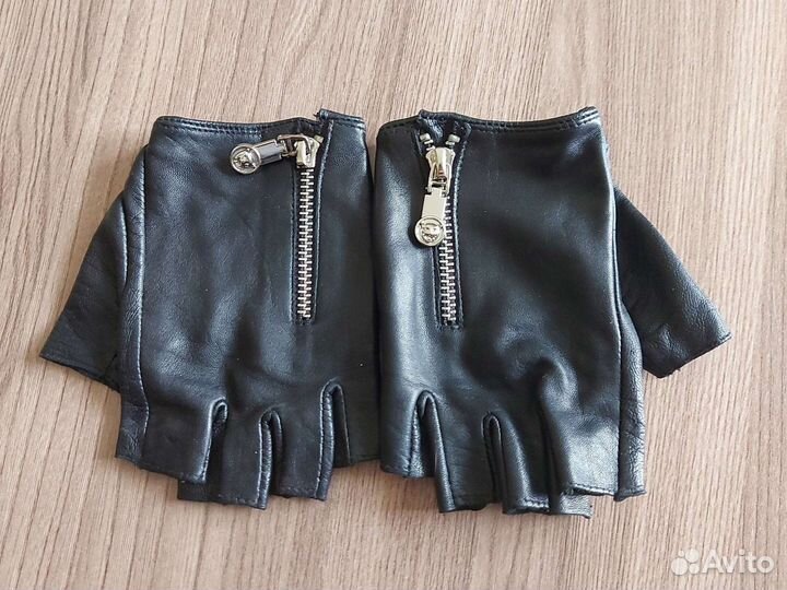 Перчатки без пальцев женские гловелетты. Нат. Кожа