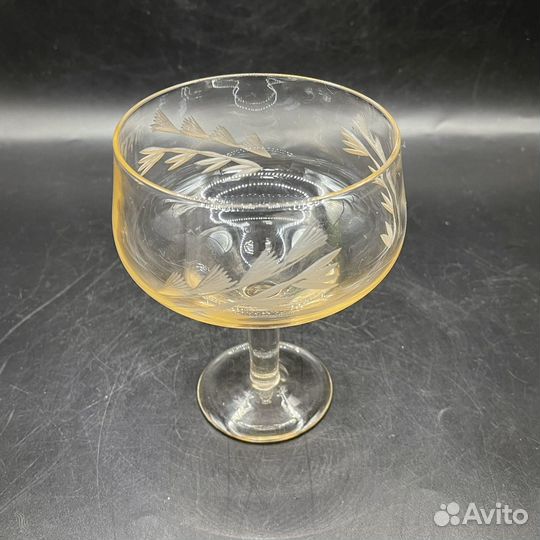 Бокал Фужер на ножке СССР Стекло Посуда Кухонная