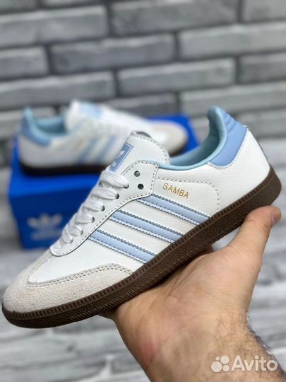 Adidas Samba White Blue