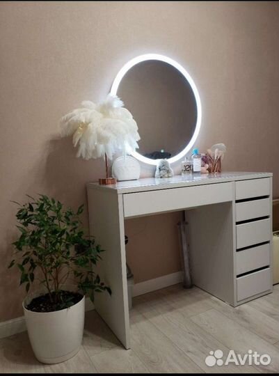 Компьютерный стол 13(белый глянец)