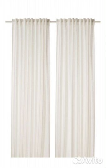Шторы Гардины икеа дютог 145х250 см, белый лен