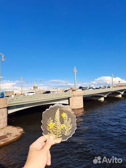 Декор-лето. Эпоксидная смола и сухоцветы