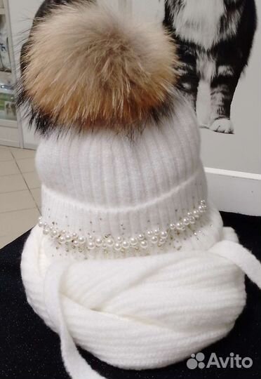 Комплект шапка и шарф