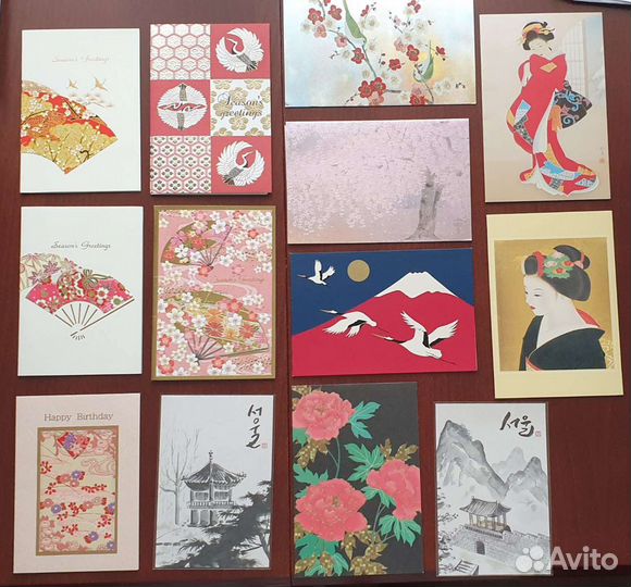 Открытки Япония, Корея