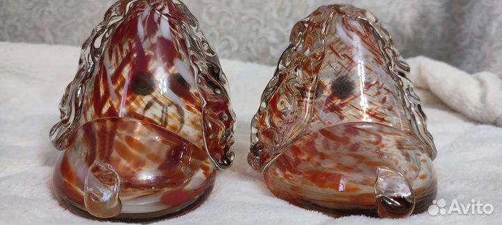 Собачки цветное стекло