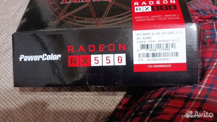 Видеокарта AMD Radeon rx550 4gb