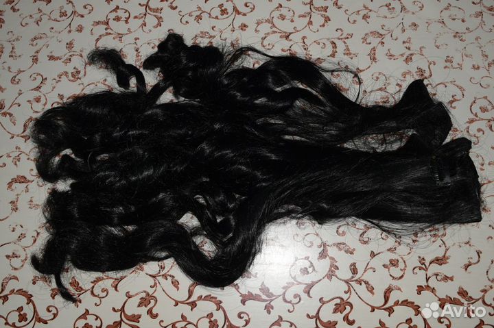 Волосы на заколках.новые