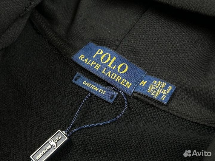 Зип худи polo ralf lauren черное (4 цвета)