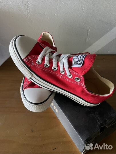 Кеды Converse короткие красные