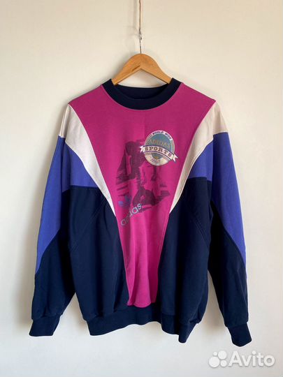 Vintage Adidas Sweatshirt Multicolour 1980's