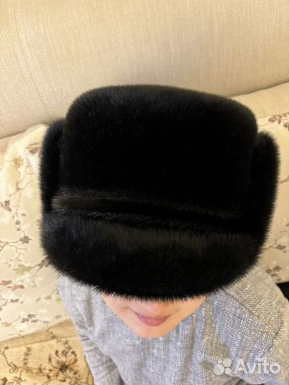 Норковая шапка мужская