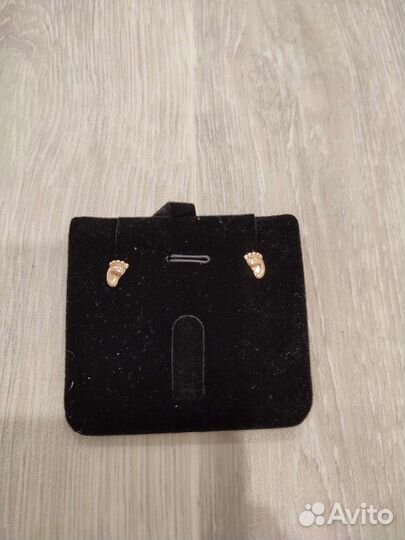 Серьги золотые