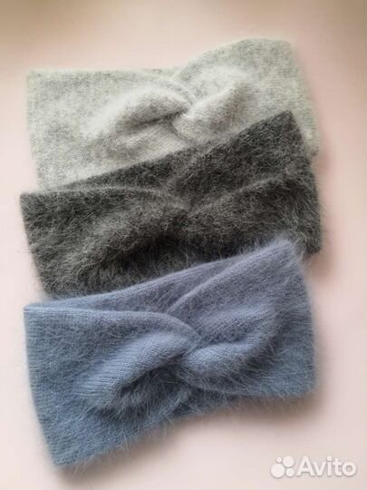 Повязка на голову вязаная