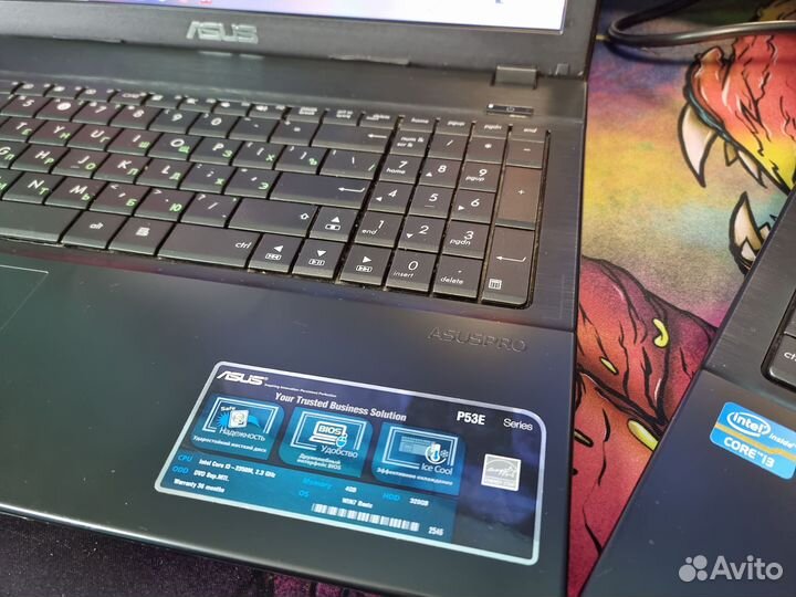 Для офиса Asus PRO Core i3-2350M/8GB/HD/SSD 128