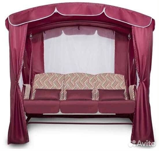 Садовые качели трехместные 