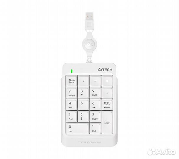 Числовой блок A4Tech Fstyler FK13, белый