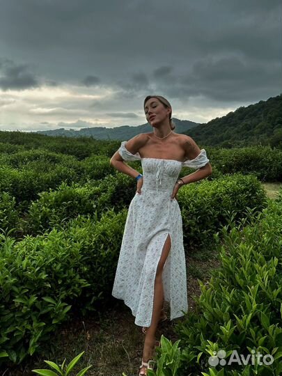 Летнее платье миди