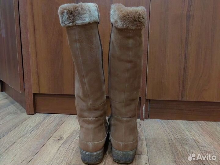 Сапоги зимние женские замшевые 39
