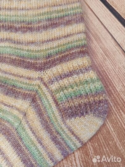 Вязаные тёплые шерстяные носки