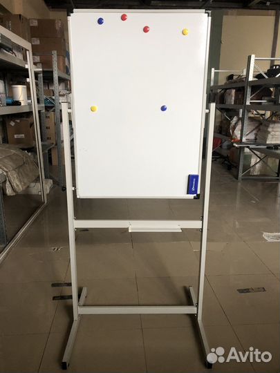 Меловая - маркерная мобильная поворотная доска