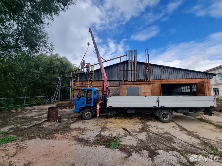 Кран манипулятор. Борт 5т. 6м. Стрела 3т. 10м