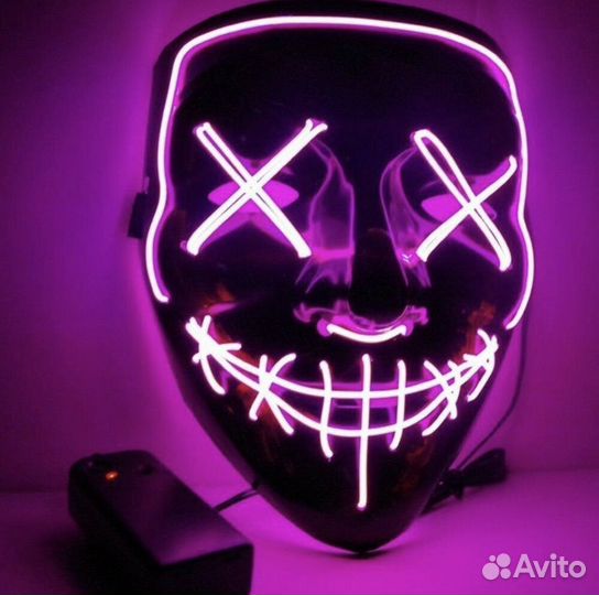 Неоновая маска судная ночь