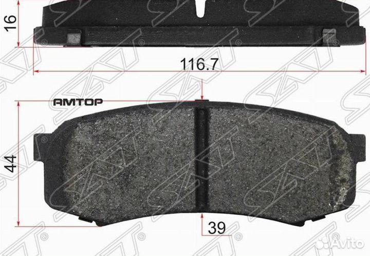 SAT ST-04466-60050 Колодки тормозные зад toyota la