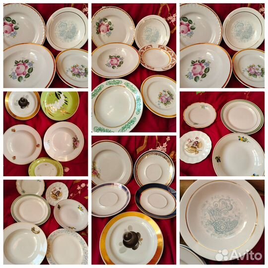 Тарелки фарфор Хайта, Дулево, лфз