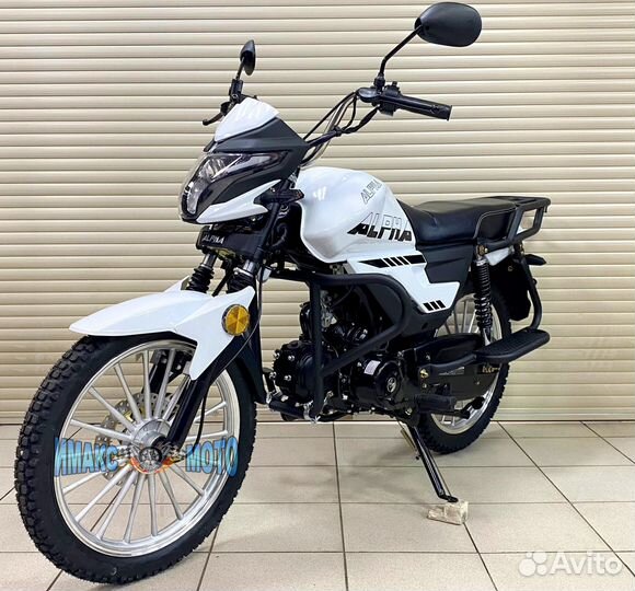 Мопед Alpha V 49 сс тюнинг на 125 cc. белый